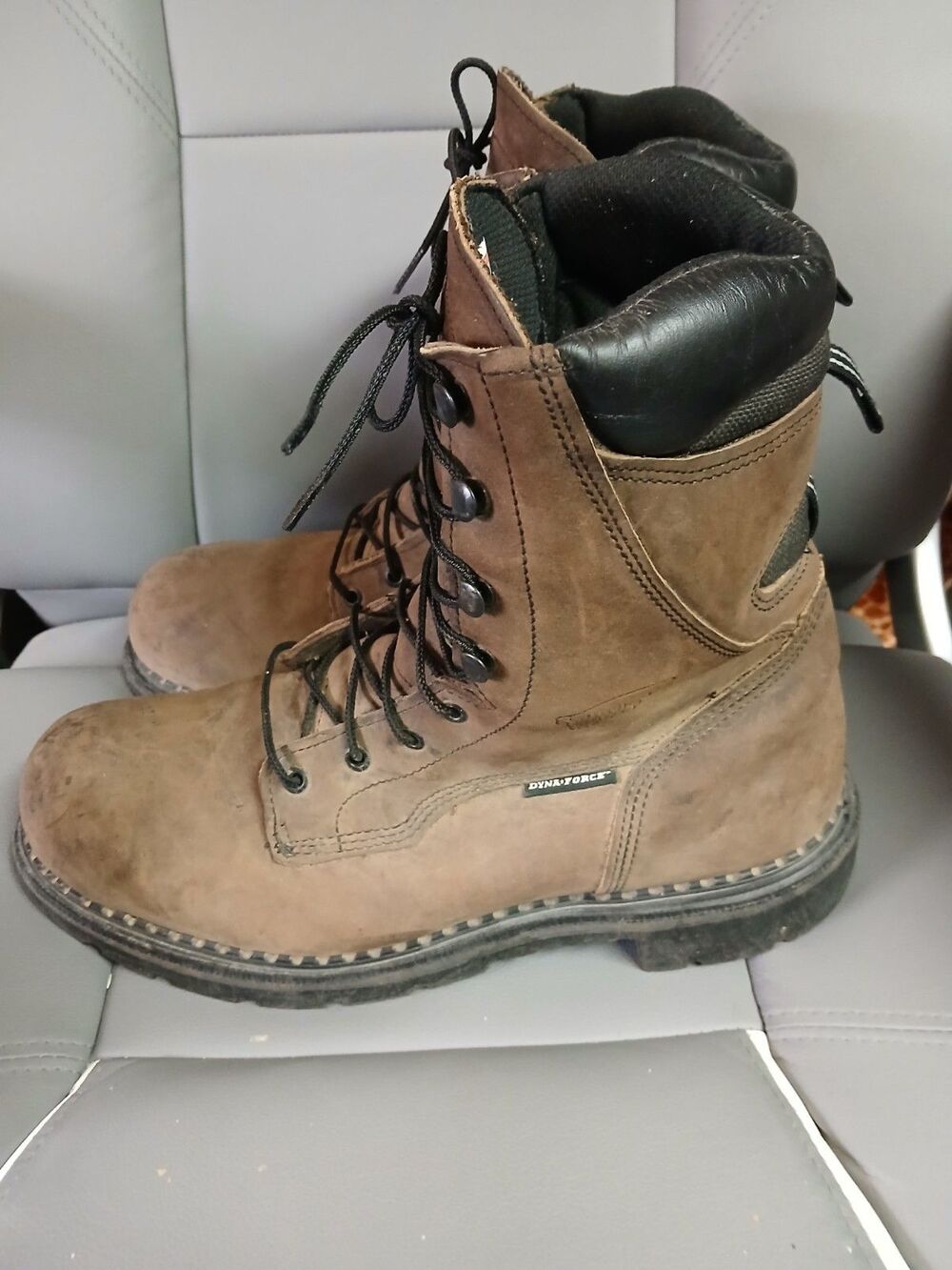 Red Wing 1411 Dyna Force Brown Thinsulate Soft Toe 8" Work Boot Mens Sz 11.5